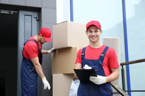 Customer completing a self storage booking agreement