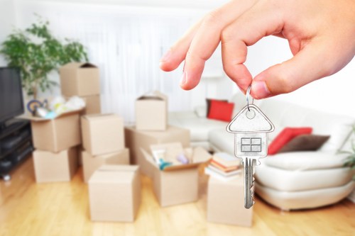 People using self storage in Kensington for household items and moving boxes
