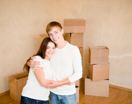 Professional team packing business equipment for an office move in Kensington