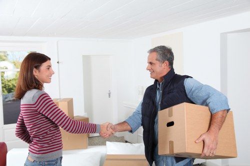 House removals team preparing a move in Kensington with local access challenges